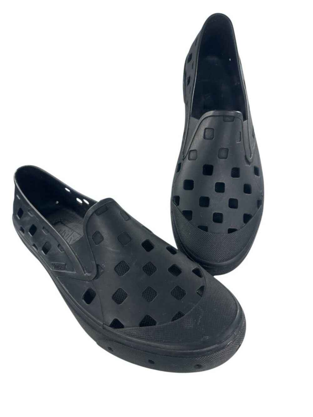 Vans Slip On TRK Water Shoes Mens Size 13 Black Perforated Rubber Outdoor